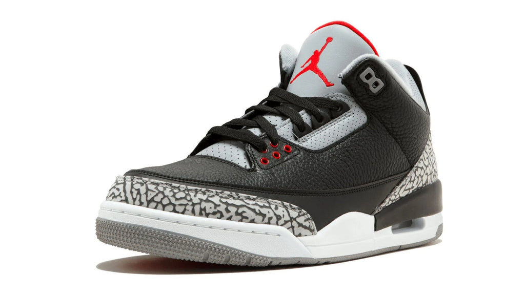 Air Jordan 3 Retro OG Black Cement - Authentic Nike Air Heel