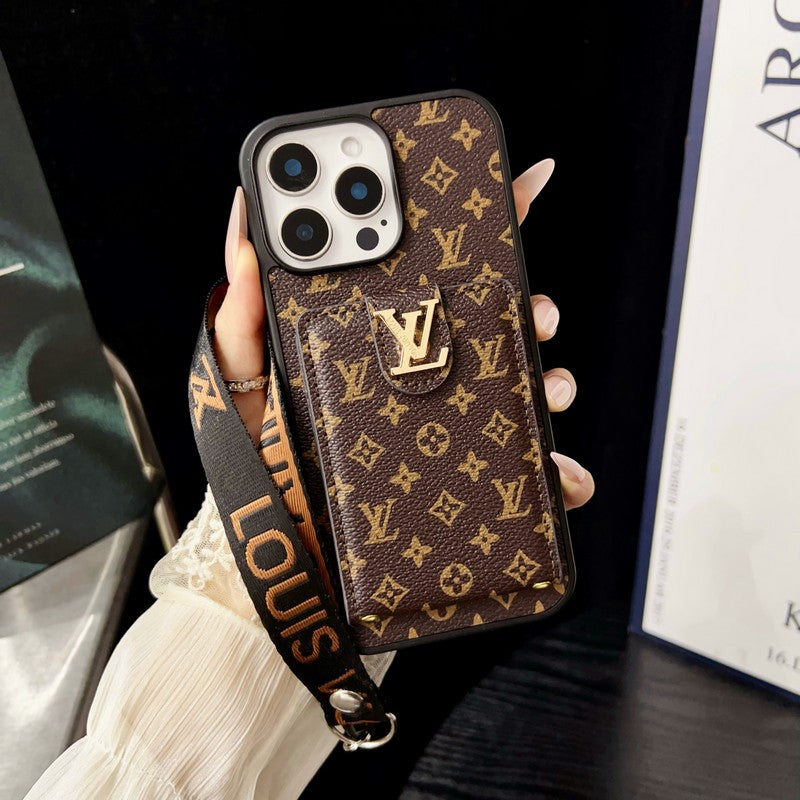 Luxury Classic Color Crossbody iPhone Case