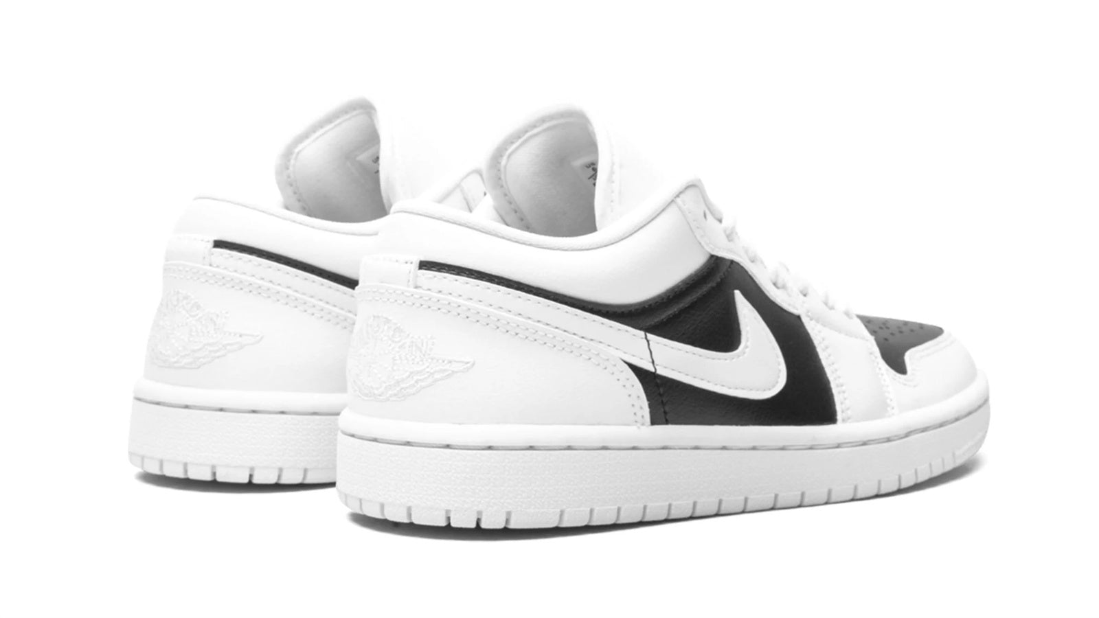 Women's Air Jordan 1 Low Panda - Classic Black & White Leather Sneaker