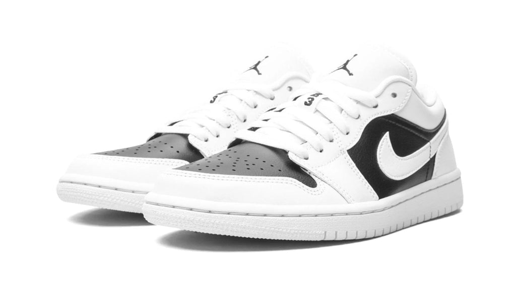 Women's Air Jordan 1 Low Panda - Classic Black & White Leather Sneaker