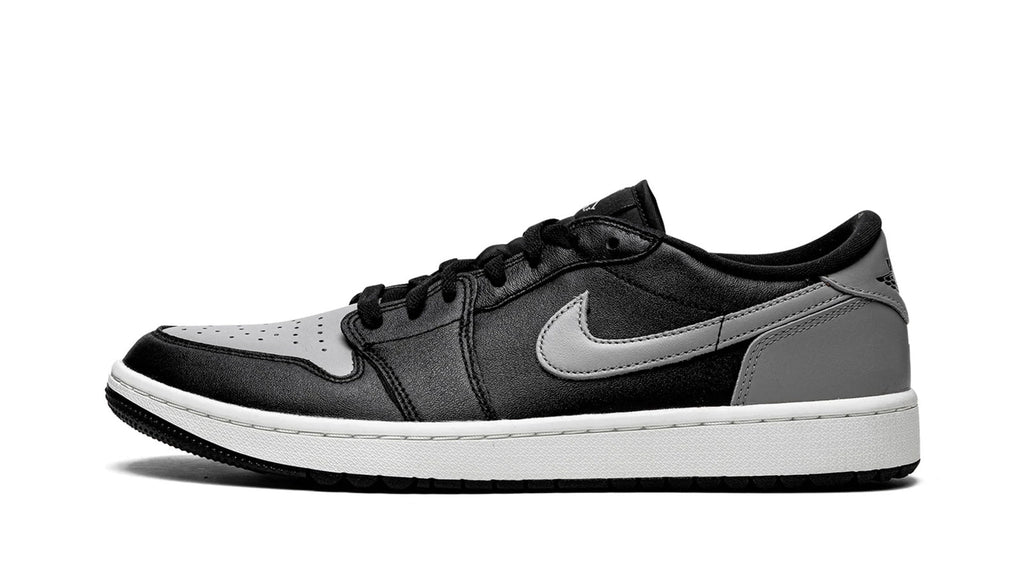 Air Jordan 1 Low Golf Shadow - Black & Grey Leather Golf Shoe