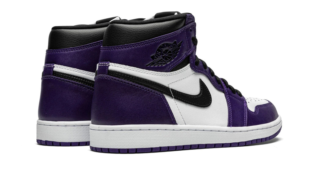Air Jordan 1 Retro High OG Court Purple 2.0 - Classic Purple & White Leather Sneaker