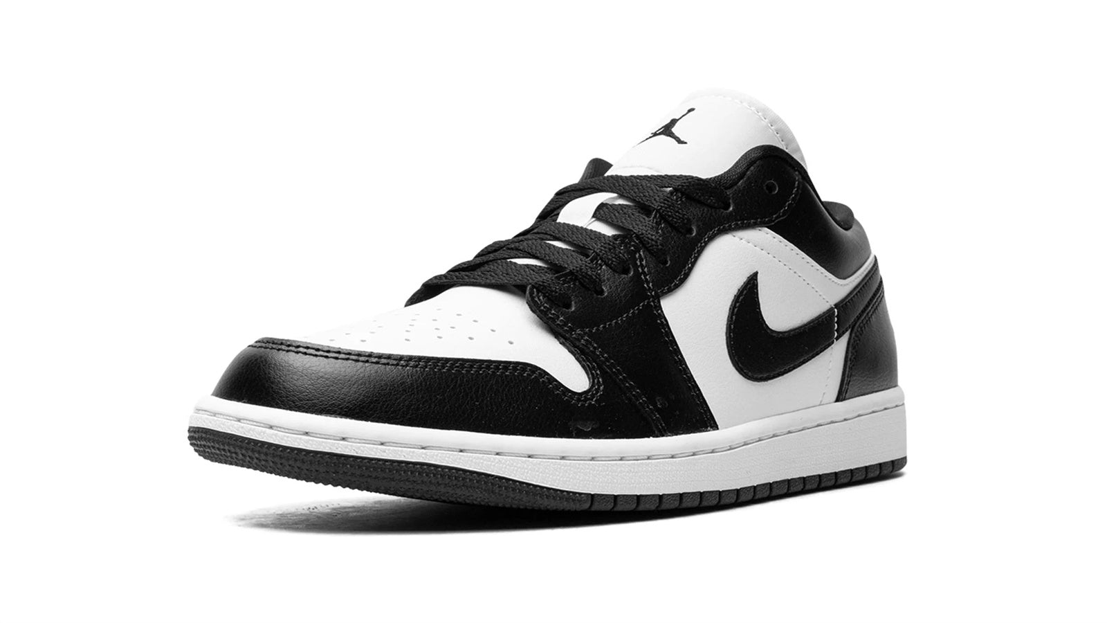Women's Air Jordan 1 Low Panda | Black & White Leather Sneaker