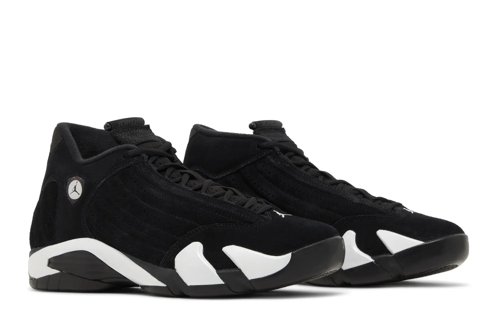 Jordan 14 Retro Black White - Classic Two-Tone Design with Zoom Air Cushioning