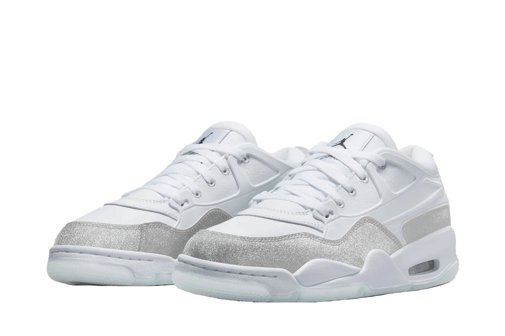 Wmns Jordan 4 RM 'White Silver Glitter'
