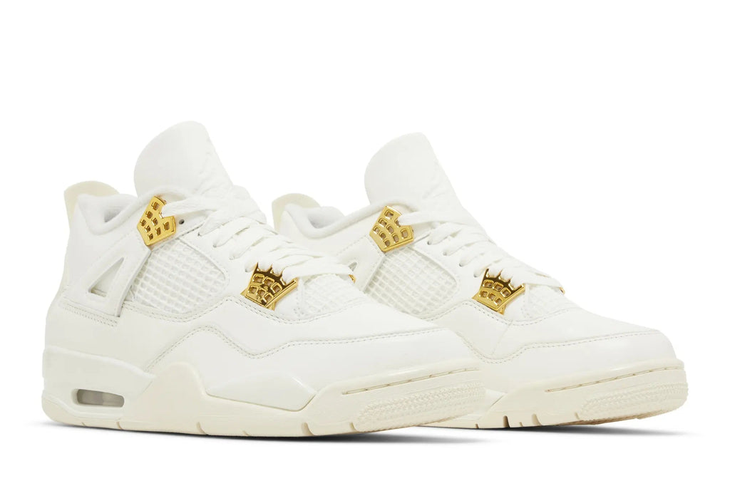 Women's Air Jordan 4 Retro 'Metallic Gold' - Sail/Metallic Gold/Black
