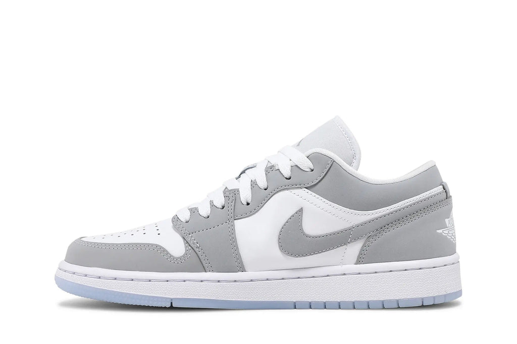 Women's Air Jordan 1 Low White Wolf Grey - Classic Retro Basketball Style