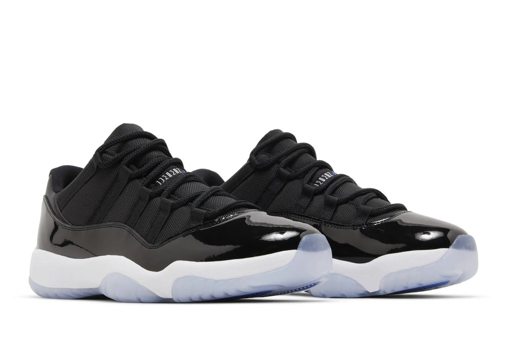 Jordan 11 Retro Low 'Space Jam' - Black Patent Leather Sneakers with Air Cushioning