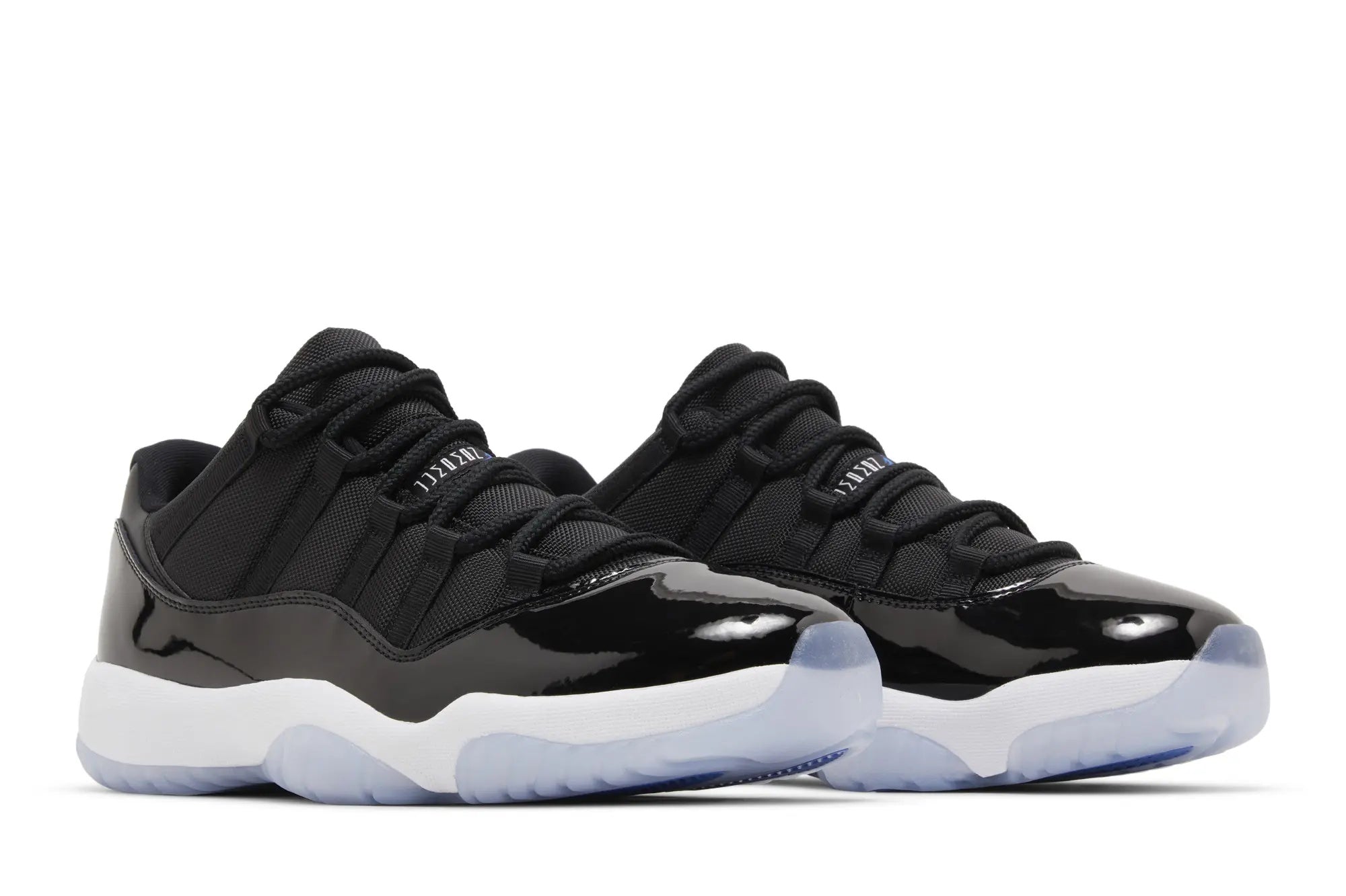 Jordan 11 Retro Low 'Space Jam' - Black Patent Leather Sneakers with Air Cushioning