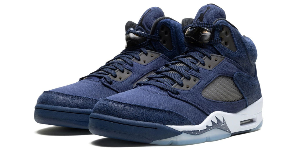 Air Jordan 5 Retro Midnight Navy - Classic Basketball Shoe with Georgetown-Inspired Colorway