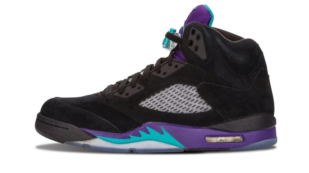 Air Jordan 5 Retro Black Grape - Purple & Teal Colorway