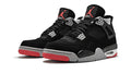 Air Jordan 4 Retro "Bred 2019" - Iconic Black & Red Sneaker with Nike Air Branding