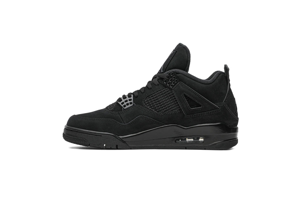 Jordan 4 Retro 'Black Cat' 2020 - Classic Black Suede Basketball Sneaker