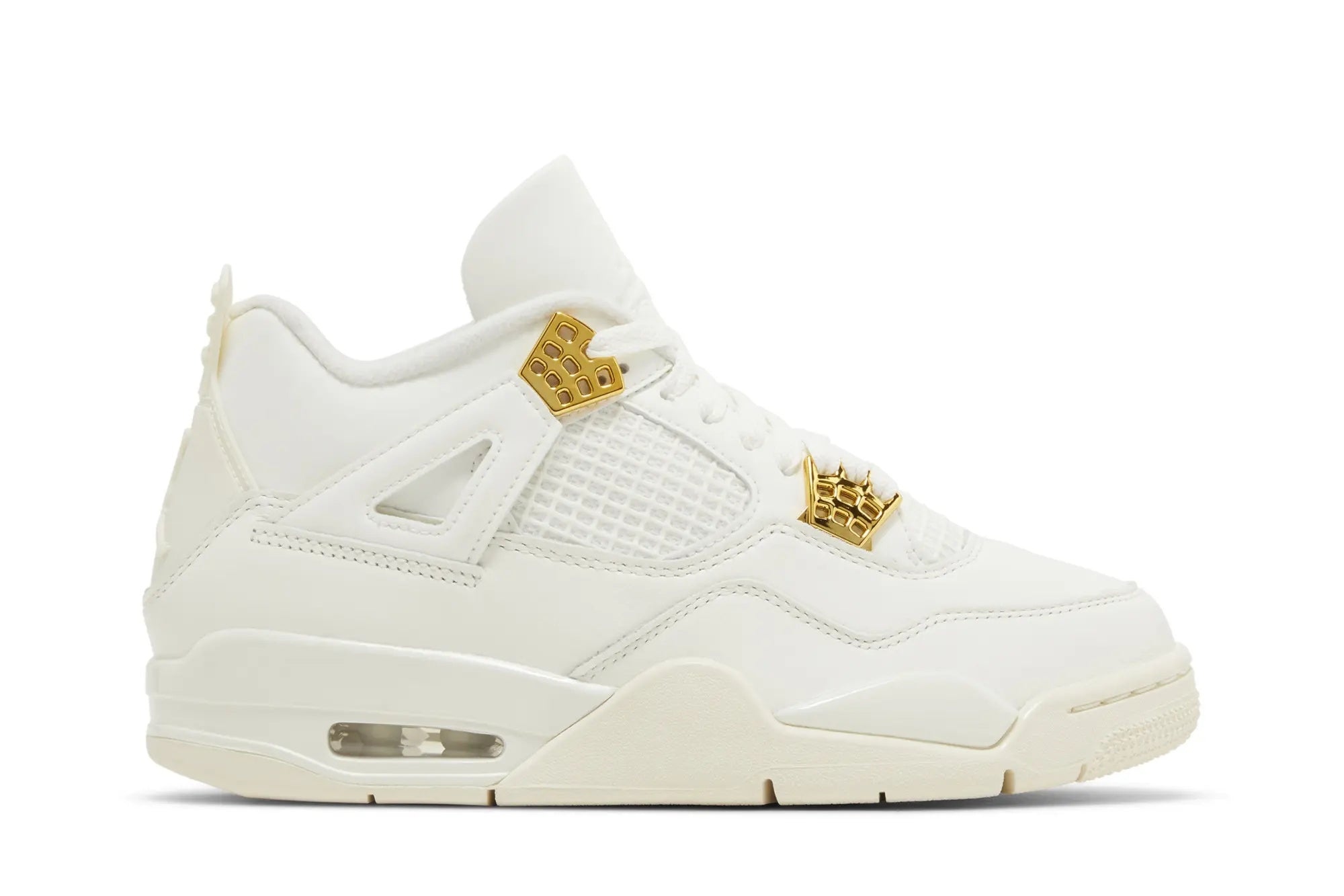 Women's Air Jordan 4 Retro 'Metallic Gold' - Sail/Metallic Gold/Black