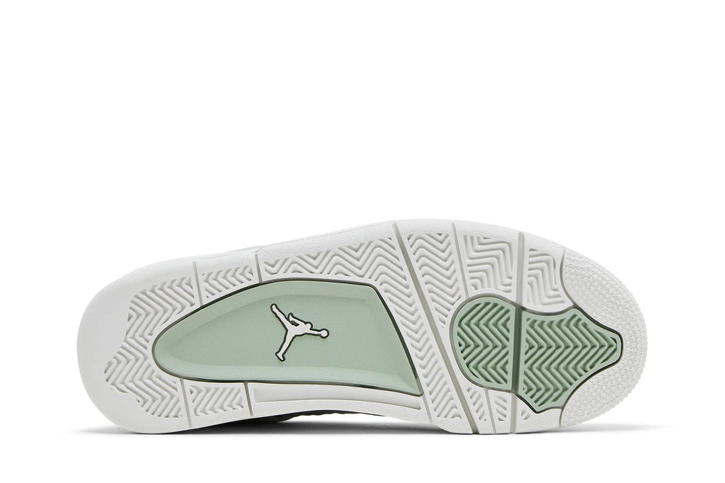 Women's Jordan 4 Retro 'Abundance Seafoam' - Pale Green Leather Classic