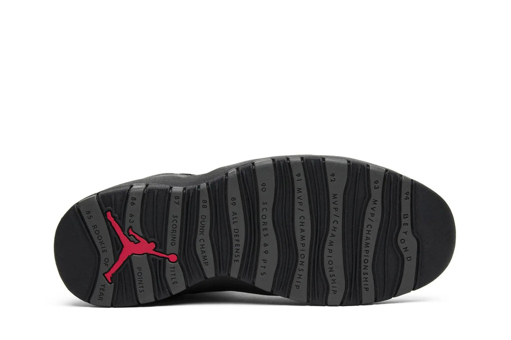 Jordan 10 Retro Shadow 2018 - Iconic Black Nubuck & Tumbled Leather Sneaker