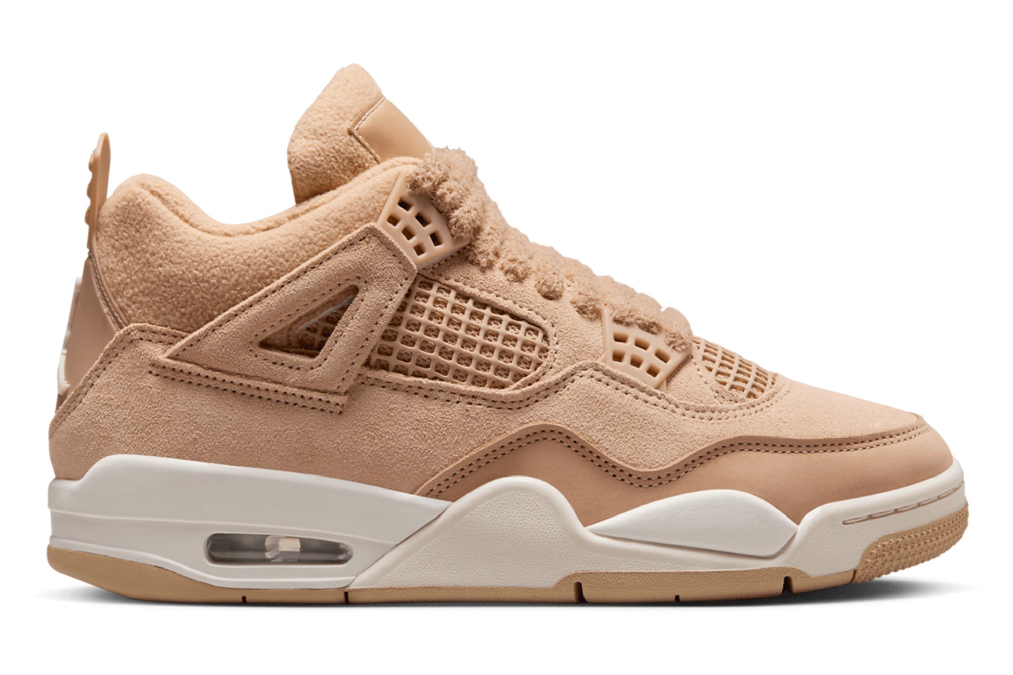 Women's Air Jordan 4 Retro 'Hemp' - Classic Suede Sneaker with Air Cushioning