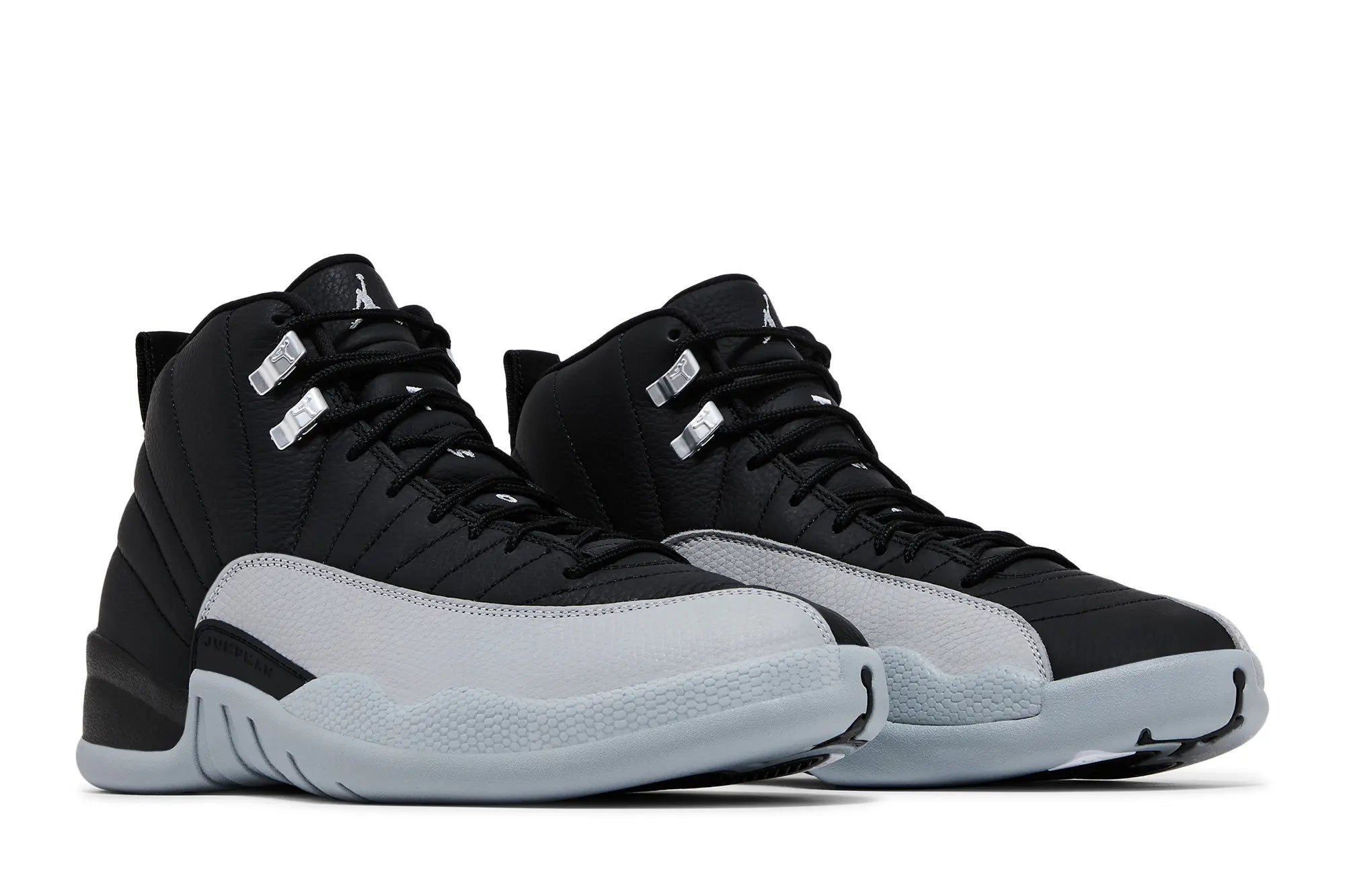Jordan 12 Retro 'Barons' - Black Tumbled Leather Vintage Baseball Heritage