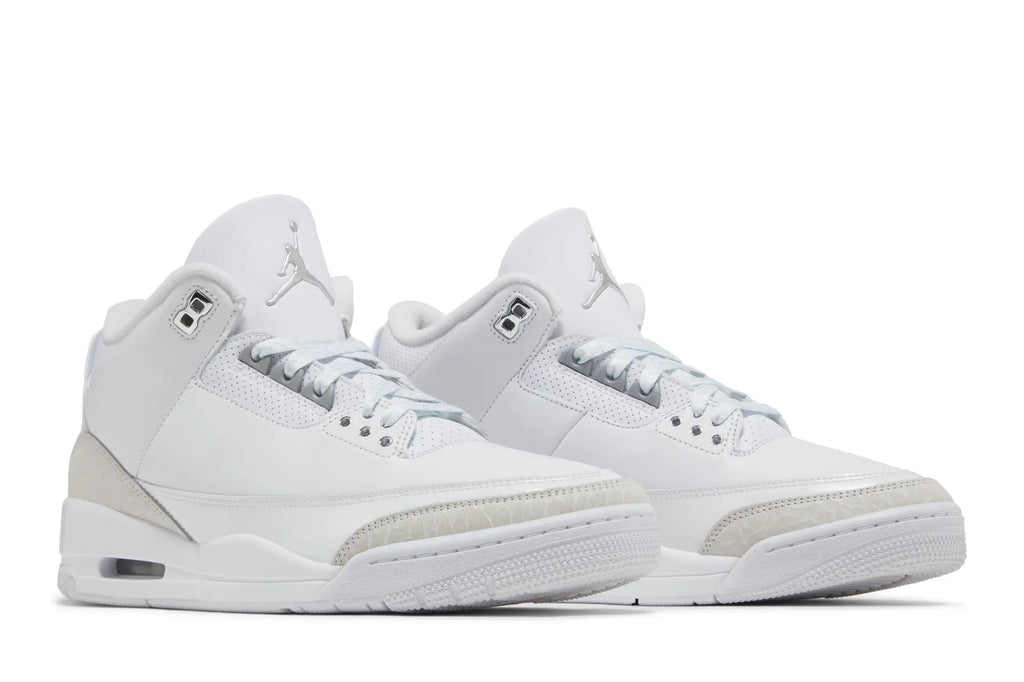 Jordan 3 Retro 'Pure Money' 2025 - White Metallic Silver Reissue
