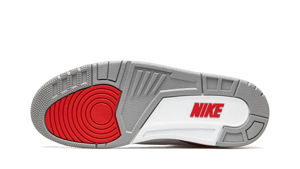Air Jordan 3 Retro Fire Red 2022 - OG Colorway with Nike Air Heel