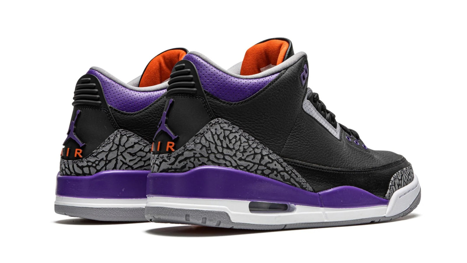 Air Jordan 3 Retro "Court Purple" - Classic Black & Purple Sneaker