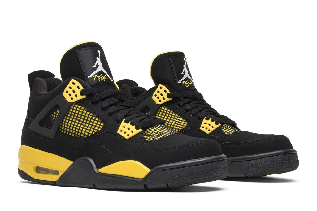 Air Jordan 4 Retro 'Thunder' 2012 Black Tour Yellow