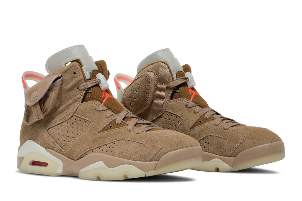 Travis Scott x Jordan 6 Retro 'British Khaki' - Cactus Jack Collaboration