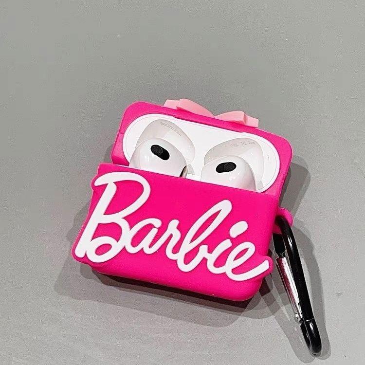 Barbie Pink AirPods Case with Keychain Loop