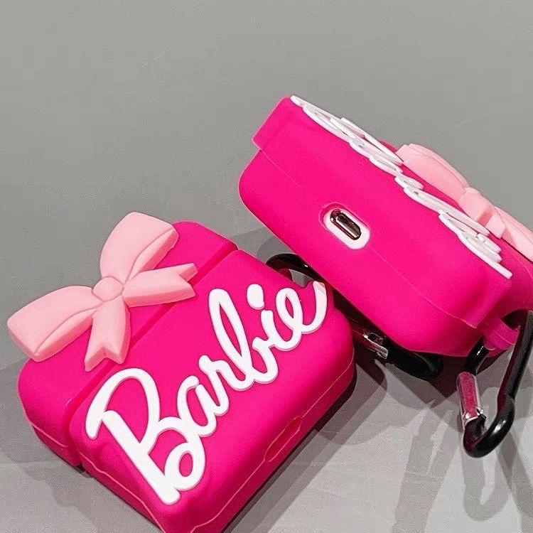 Barbie Pink AirPods Case with Keychain Loop