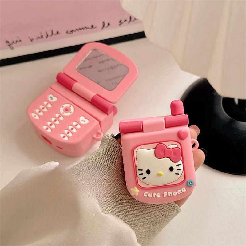 Cute Cartoon Hello Kitty AirPods Case Silicone