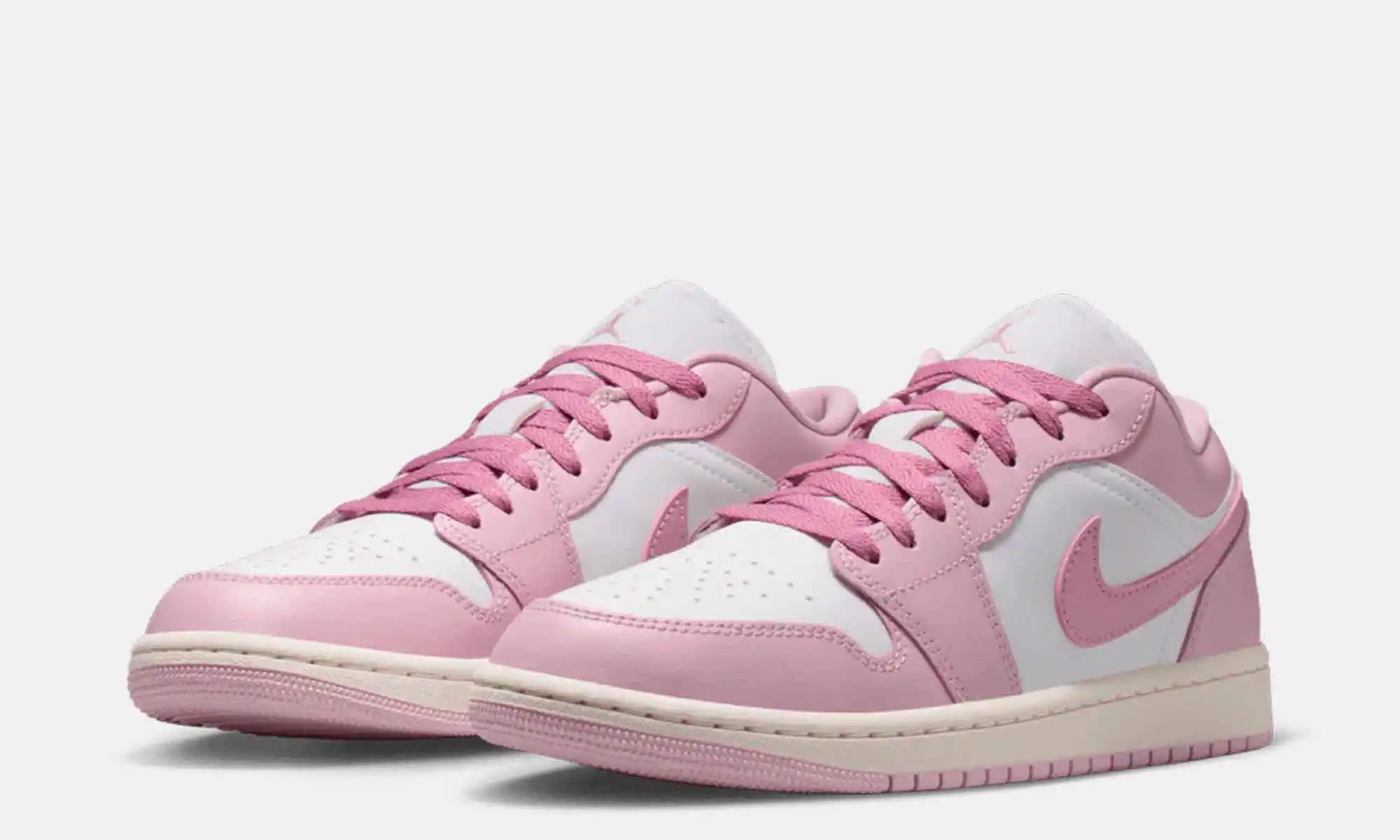Jordan 1 Low Iced Carmine White (Women's)