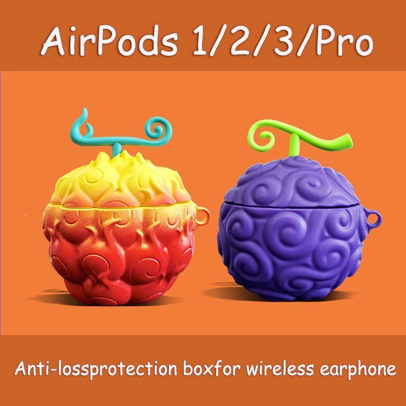 Devil Fruit ACE AirPods Case Generation Cover Case