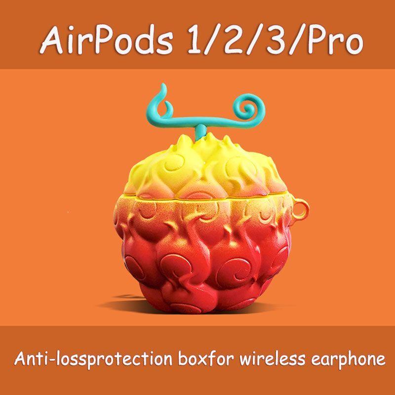 Devil Fruit ACE AirPods Case Generation Cover Case