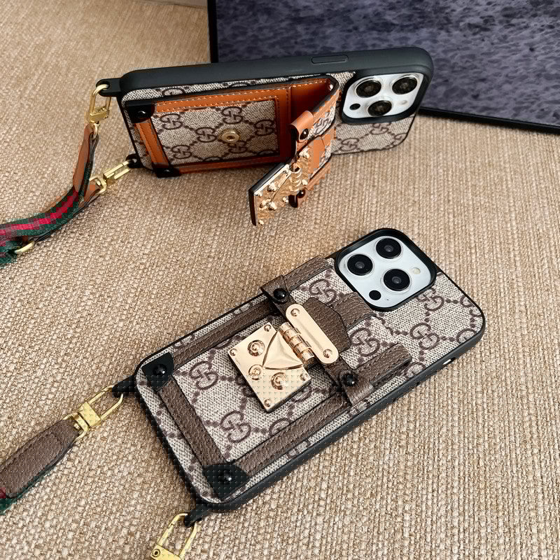Premium Card Bag Chain Classic iPhone Case