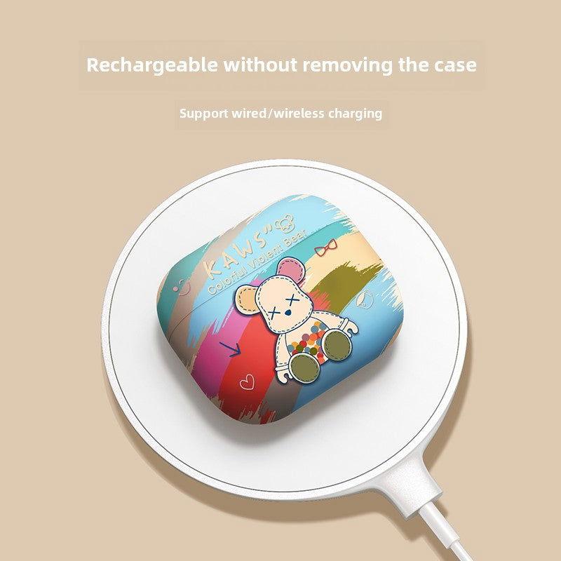 Rainbow Bear Airpods Case Frosted Soft Protective Earphone Case