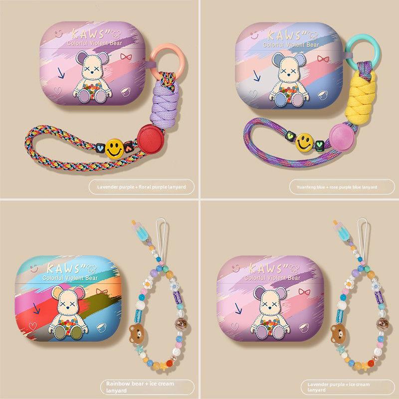 Rainbow Bear Airpods Case Frosted Soft Protective Earphone Case