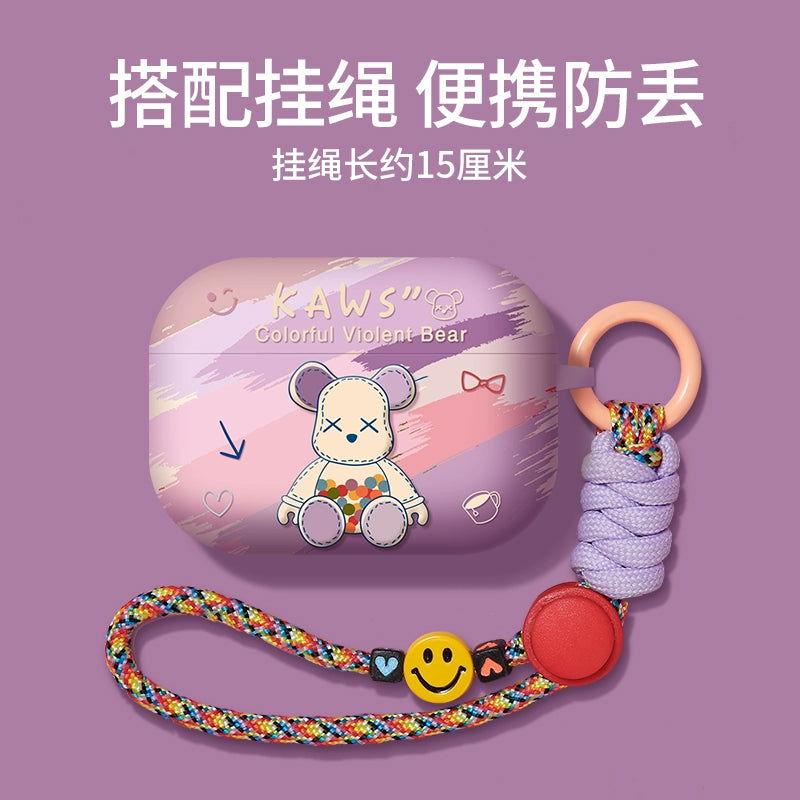 Rainbow Bear Airpods Case Frosted Soft Protective Earphone Case