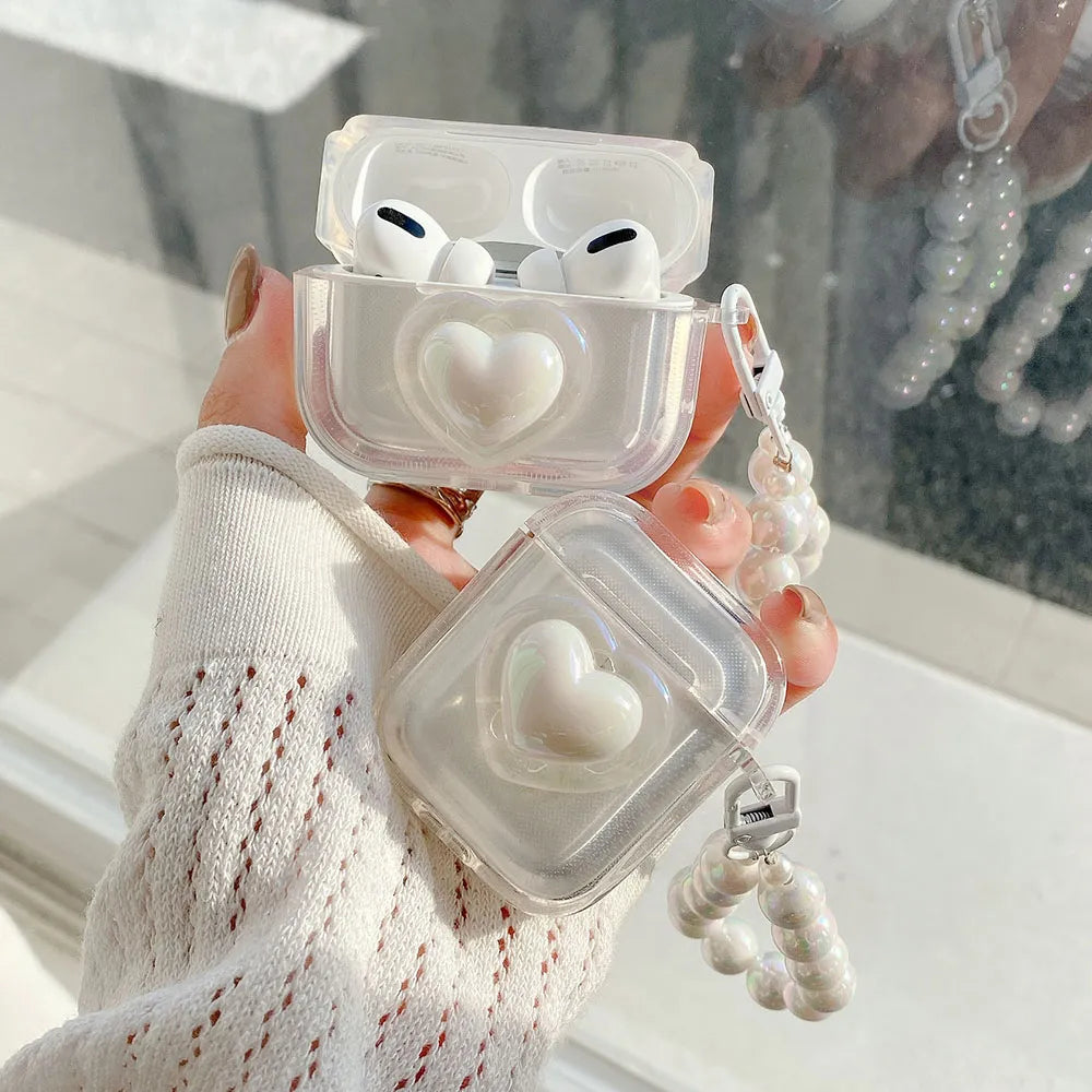 Earphone Case for AirPods 2 Pro 3 Generation Headset Cover for Airpods Keychain
