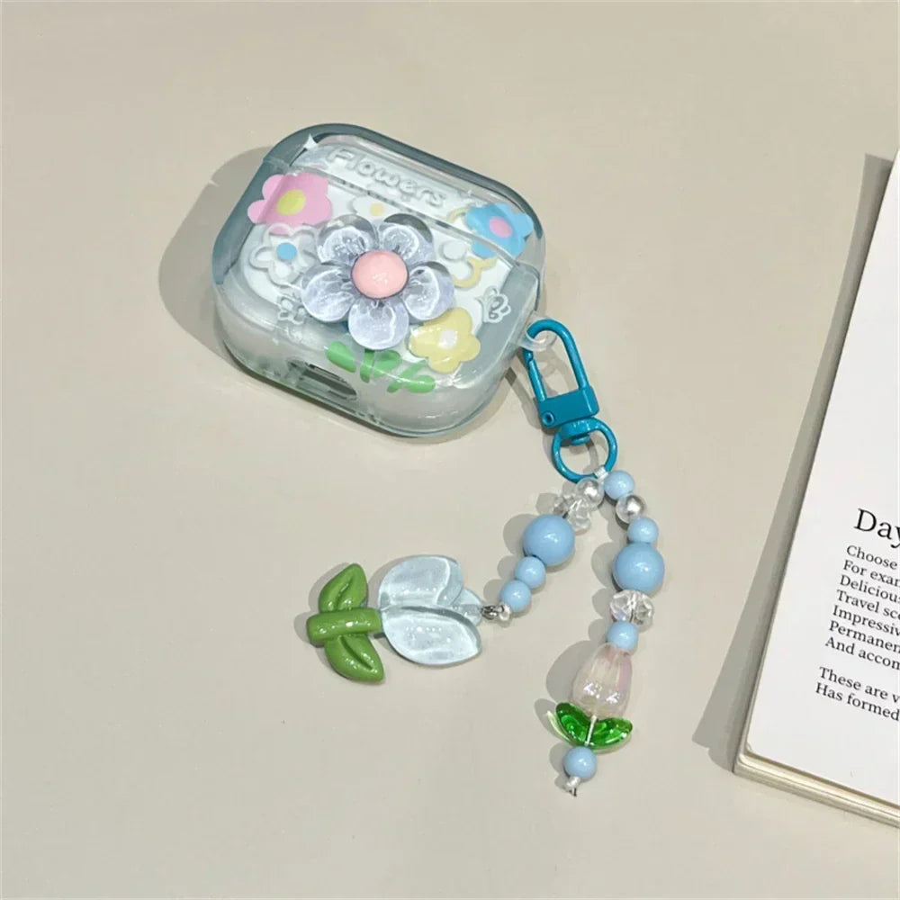 Flower Case For AirPods 1 2 3 Cover