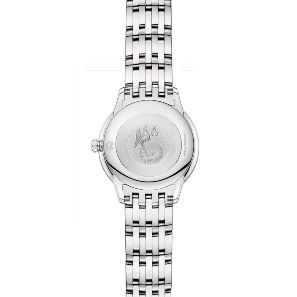 De Ville Prestige Diamonds Quartz 27.5mm - White, Mother-of-Pearl on Bracelet