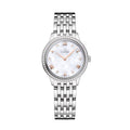 De Ville Prestige Diamonds Quartz 27.5mm - White, Mother-of-Pearl on Bracelet