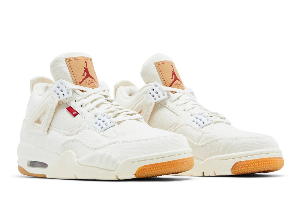 Levi's x Air Jordan 4 Retro White Denim - Iconic Collaboration Sneaker