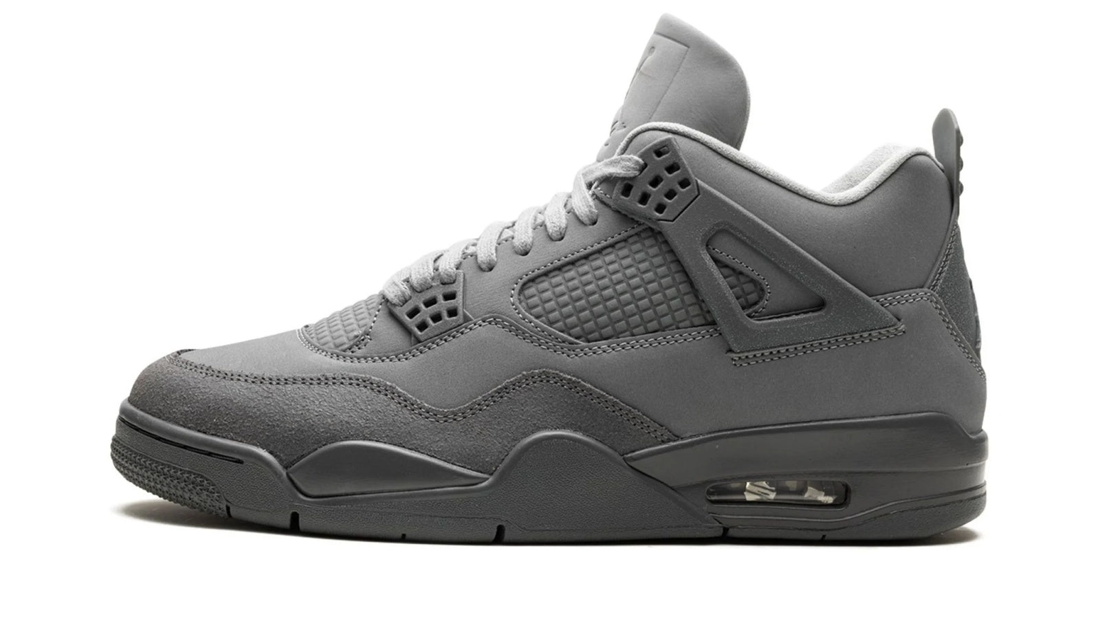 Air Jordan 4 Retro SE Paris Olympics Wet Cement - Classic Gray Suede & Leather Sneaker