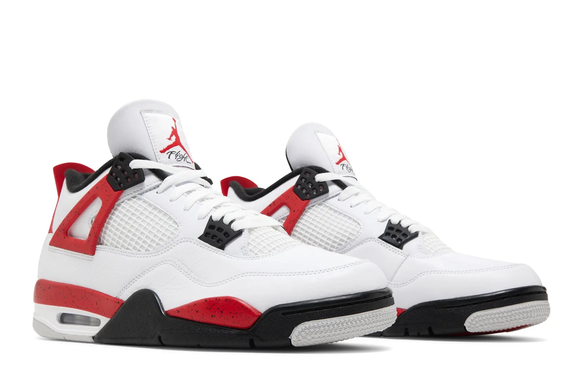 Jordan 4 Retro 'Red Cement' - White/Fire Red/Black Mid-Top Sneaker