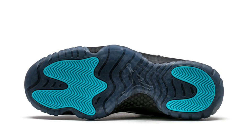 Air Jordan 11 Retro "Gamma" - Classic Black with Gamma Blue & Varsity Maize