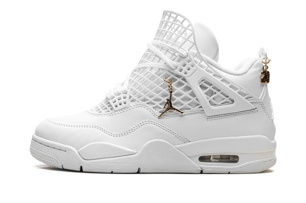 Women's Air Jordan 4 Retro 'Net' White - Iconic Basketball Style with Extended Netting