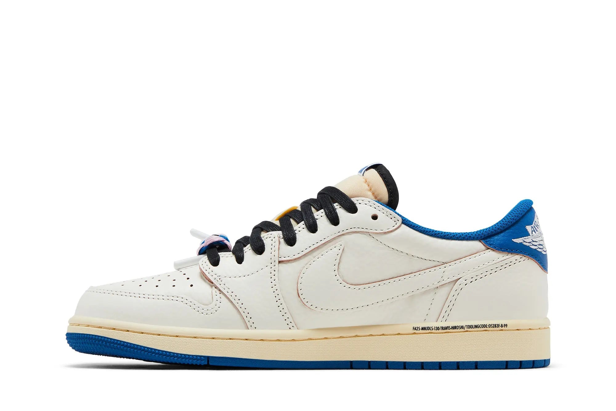 Fragment Design x Travis Scott x Jordan 1 Low OG SP Sail Military Blue - Exclusive Collab