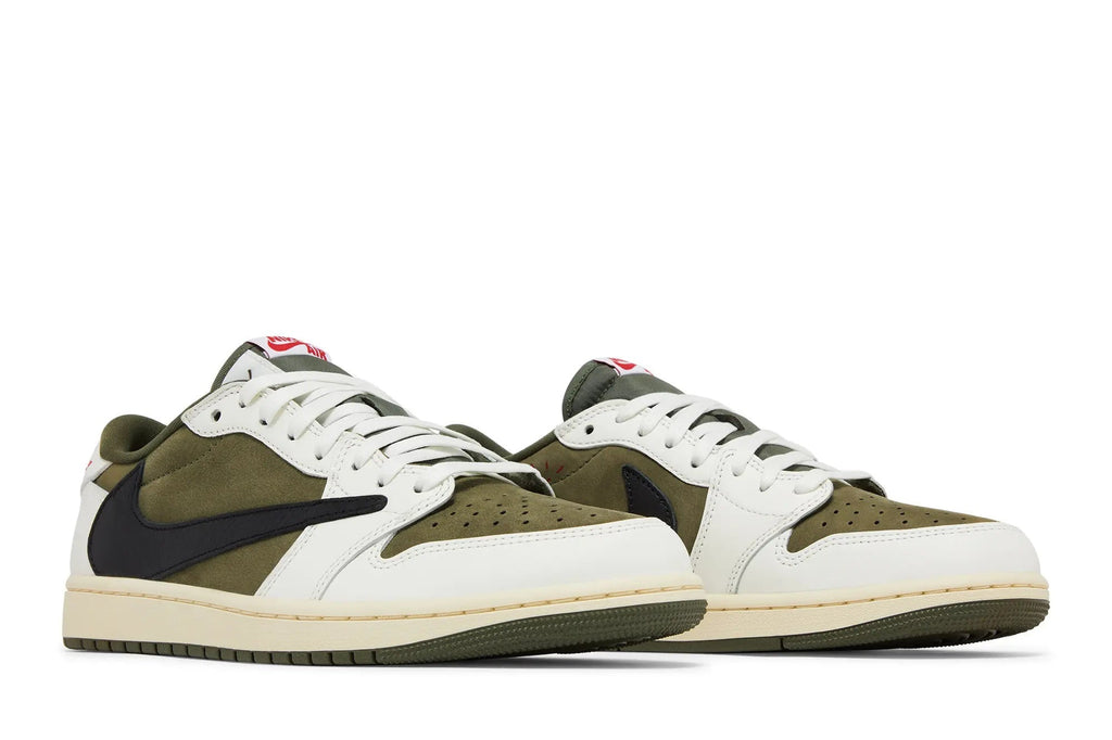 Travis Scott x Jordan 1 Low OG SP 'Reverse Olive' - Limited Collaboration Sneaker