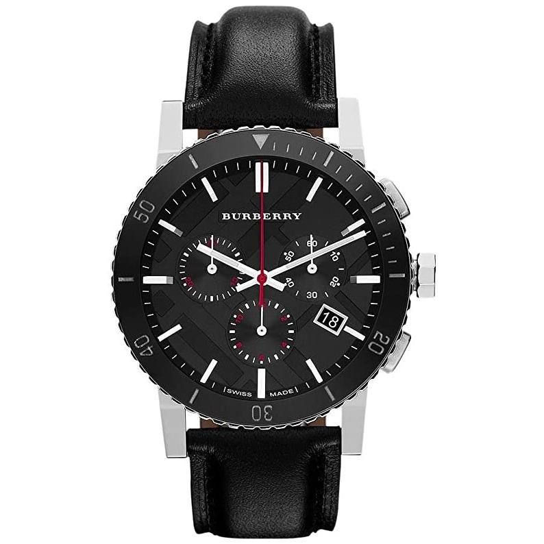 Burberry Men's Black Chronograph 42mm Watch