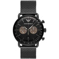 Emporio Armani Men's Aviator Black Watch